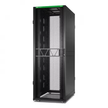 APC NetShelter SX Servera statīvs Gen 2, 45U, 2124A x 750P x 1200D mm, ar sānu paneļiem, melns