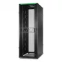 APC NetShelter SX Servera statīvs Gen 2, 45U, 2124A x 750P x 1200D mm, ar sānu paneļiem, melns