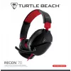 Pāri ausīm novietojams stereo spēļu austiņu komplekts Turtle Recon 70 — melns, vadu stereo, vienas auss kausiņa vadības ierīces
