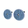 Mop attachment for Electrolux stick vacuum ZE168 — 3‑pack, Melns/blue