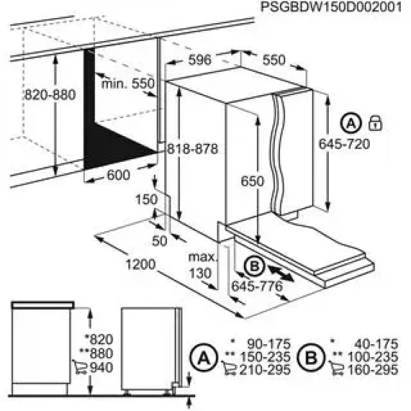 Iebūvējamā trauku mazgājamā mašīna Electrolux SatelliteClean EEM48300L, 14 komplekti, 46 dB