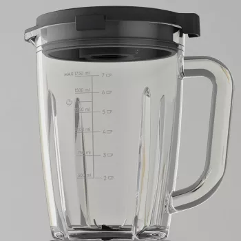Galda blenderis Electrolux E6TB1-6ST — 1,75 L trauks, 1400 W, rotējoša vadība, melns/nerūsējošais tērauds/caurspīdīgs