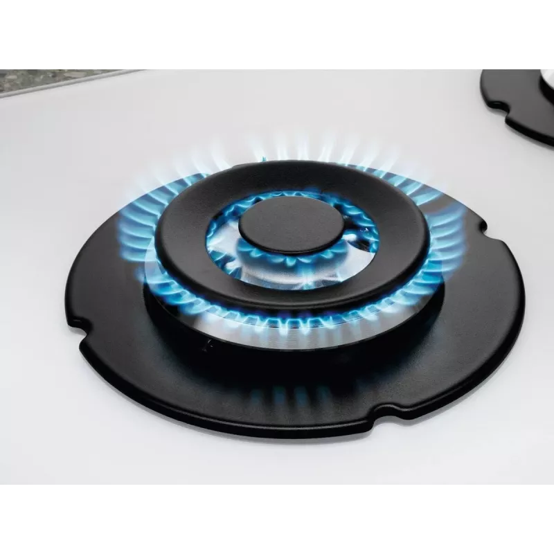 Electrolux KGG64362W baltā iebūvējamā 60 cm gāzes plīts virsma ar 4 zonām