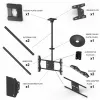Ceiling Mount Multibrackets M Public Large Single Melns 3000