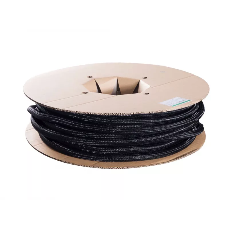 Kabeļu uzmava Multibrackets M Universal kabelis Sock Self Wrap Basic 19mm Melna 50m, poliesters, -50–150°C