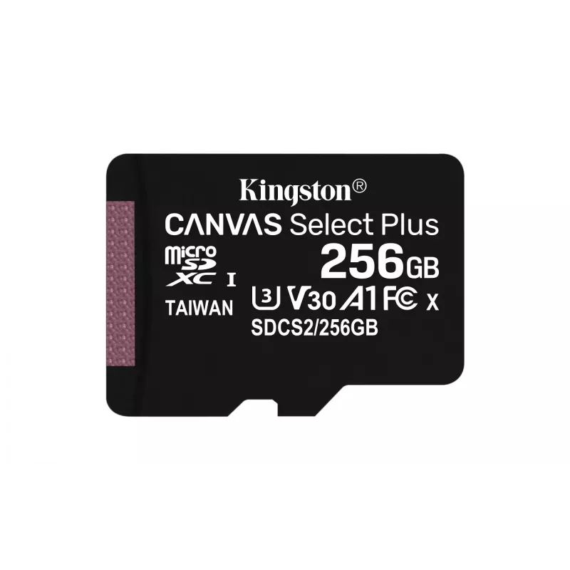 Kingston Technology Canvas Select 256GB micSDXC Plus 100R A1 C10 karte + ADP