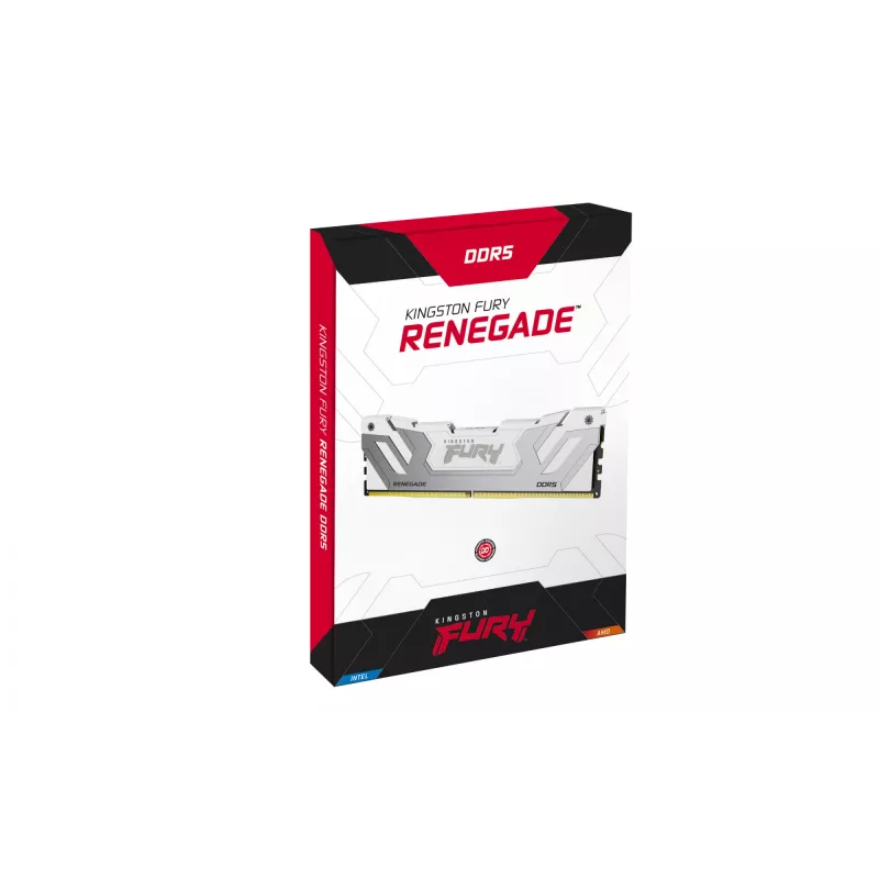 Kingston Technology FURY 24GB 8400MT/s DDR5 CL40 CUDIMM Renegade balta XMP