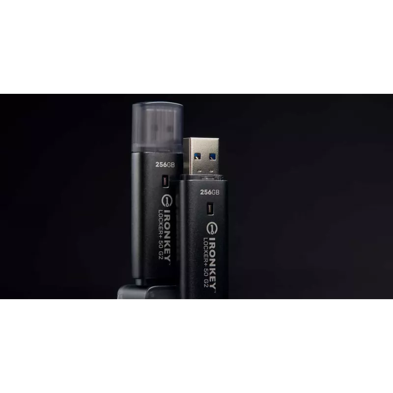 USB zibatmiņa KINGSTON IronKey Locker Plus 50 G2 256 GB, USB Type-A, USB 3.2 Gen 1, AES-256, FIPS 197