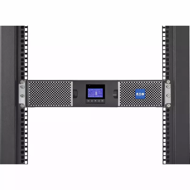 Eaton 9PX 3000i RT2U Li-Ion UPS dubultkonversijas 3 kVA 2400 W ar 10 maiņstrāvas kontaktligzdām