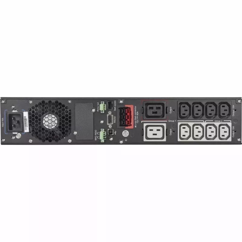 Eaton 9PX 3000i RT2U Li-Ion UPS dubultkonversijas 3 kVA 2400 W ar 10 maiņstrāvas kontaktligzdām