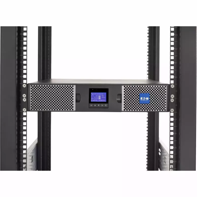 Eaton 9PX 3000i RT2U Li-Ion UPS dubultkonversijas 3 kVA 2400 W ar 10 maiņstrāvas kontaktligzdām
