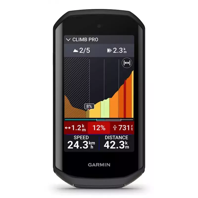 Bezvadu velosipēda dators GARMIN Edge 1050 8,89 cm (3,5 collu) LCD, 64 GB, GPS/GLONASS/Galileo, IPX7, 60 st.