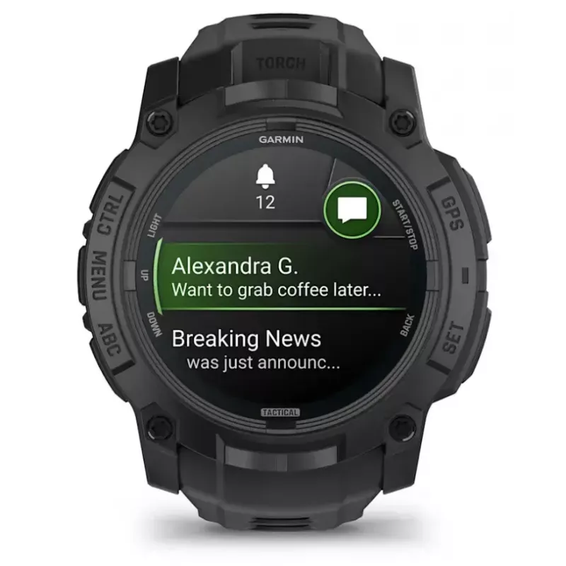 Viedpulkstenis Garmin Instinct 3 Tactical Edition Melns