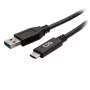 C2G USB-C vīriešu uz USB-A vīriešu kabelis 0,15 m USB 3.2 Gen 1 5 Gbps