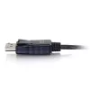 C2G USB-C–DisplayPort adaptera kabelis 4K 30Hz 1,8m melns