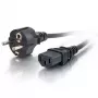 C2G 2m 16 AWG Eiropas strāvas vads IEC320C13 uz CEE7/7