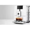 Espresso automāts JURA ENA 8 (EC) — pilnībā automātisks, 1,1 L ūdens tvertne, 125 g pupiņu tvertne, 15 programmas, 15 bāri, termobloks, Wi‑Fi, balts