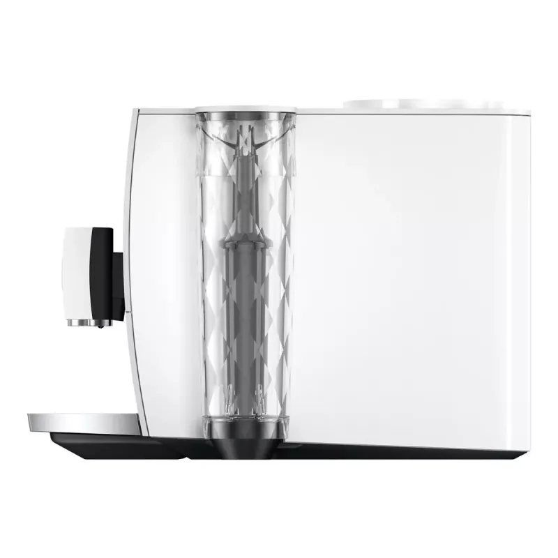 Espresso automāts JURA ENA 8 (EC) — pilnībā automātisks, 1,1 L ūdens tvertne, 125 g pupiņu tvertne, 15 programmas, 15 bāri, termobloks, Wi‑Fi, balts