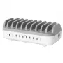 Manhattan 10 portu USB-C uzlādes stacija, USB-C izeja: 10x 20W, maks. 200W, maiņstrāvas barošana (komplektā ASV/ES/AK adapteri)