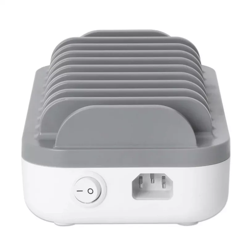 Manhattan 10 portu USB-C uzlādes stacija, USB-C izeja: 10x 20W, maks. 200W, maiņstrāvas barošana (komplektā ASV/ES/AK adapteri)