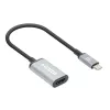 Manhattan USB-C uz HDMI kabelis, 4K@60Hz, 5 Gbps (USB 3.2 Gen1 jeb USB 3.0), 15cm, melns, vīriešu uz sieviešu, trīs gadu garantija