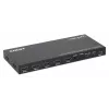 Manhattan 4K 4-Port HDMI Multiviewer Switch, Switch with Four Inputs on One Display, 4k@30Hz, Multiple Viewing Options Including Picture-in-Picture and Dual/Quad Screen, Push Button or Remote Control, 3.5mm and Toslink Audio, Melns, 3 Year Warranty