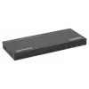 Manhattan 4K 4-Port HDMI Multiviewer Switch, Switch with Four Inputs on One Display, 4k@30Hz, Multiple Viewing Options Including Picture-in-Picture and Dual/Quad Screen, Push Button or Remote Control, 3.5mm and Toslink Audio, Melns, 3 Year Warranty