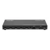 Manhattan 4K 4-Port HDMI Multiviewer Switch, Switch with Four Inputs on One Display, 4k@30Hz, Multiple Viewing Options Including Picture-in-Picture and Dual/Quad Screen, Push Button or Remote Control, 3.5mm and Toslink Audio, Melns, 3 Year Warranty