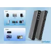 Manhattan 4K 4-Port HDMI Multiviewer Switch, Switch with Four Inputs on One Display, 4k@30Hz, Multiple Viewing Options Including Picture-in-Picture and Dual/Quad Screen, Push Button or Remote Control, 3.5mm and Toslink Audio, Melns, 3 Year Warranty