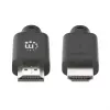 Manhattan HDMI 4K@60Hz kabelis ar Ethernet, 10 m, piemērots VISIEM 4K un 1080p/HD lietojumiem - jauninot tagad vai gatavs, kad nepieciešams, vīrišķais-vīrišķais, melns, Ultra HD 4k x 2k, mūža garantija, augstākās klases ātrdarbīgs
