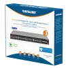 Intellinet 54 portu L3 pilnībā pārvaldāms PoE+ slēdzis ar 48 gigabitu Ethernet portiem un 6 SFP+ augšupsaitēm