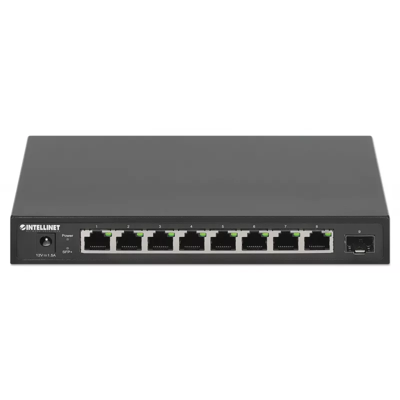 Intellinet 9 portu komutators 8 x 2,5G Ethernet porti un 1 SFP+ augšupsaites ports