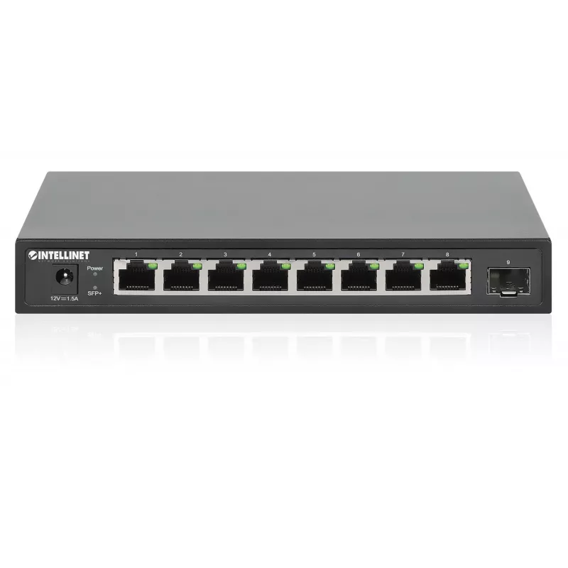 Intellinet 9 portu komutators 8 x 2,5G Ethernet porti un 1 SFP+ augšupsaites ports