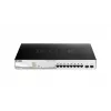 D-Link 10 Portu Gigabit PoE+ viedais pārvaldāmais slēdzis, ieskaitot 2 SFP portus