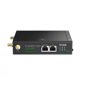 D-Link 4G LTE IIoT tīkla vārteja, mobilā tīkla vārteja, melna, 4G, LTE, LTE, MicroSD (TransFlash), ārējā