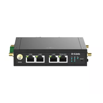 D-Link 4G LTE M2M VPN Wi-Fi maršrutētājs, Mobilo sakaru tīkla maršrutētājs, Melns, DIN-sliedes stiprinājums, 802.11b, 802.11g, Wi-Fi 4 (802.11n), 300 Mbit/s, 4G