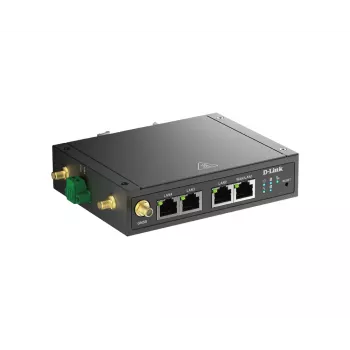 D-Link 4G LTE M2M VPN Wi-Fi maršrutētājs, Mobilo sakaru tīkla maršrutētājs, Melns, DIN-sliedes stiprinājums, 802.11b, 802.11g, Wi-Fi 4 (802.11n), 300 Mbit/s, 4G