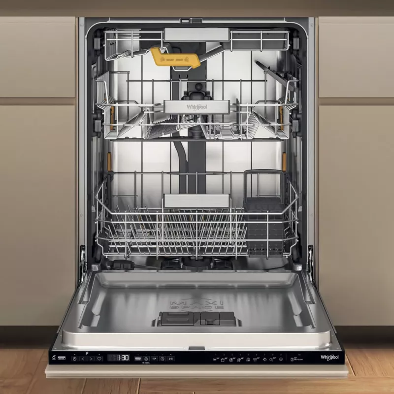 Whirlpool WH8IC15B4M6LHC0 pilnībā iebūvējama 15 galda piederumu komplektu ietilpība
