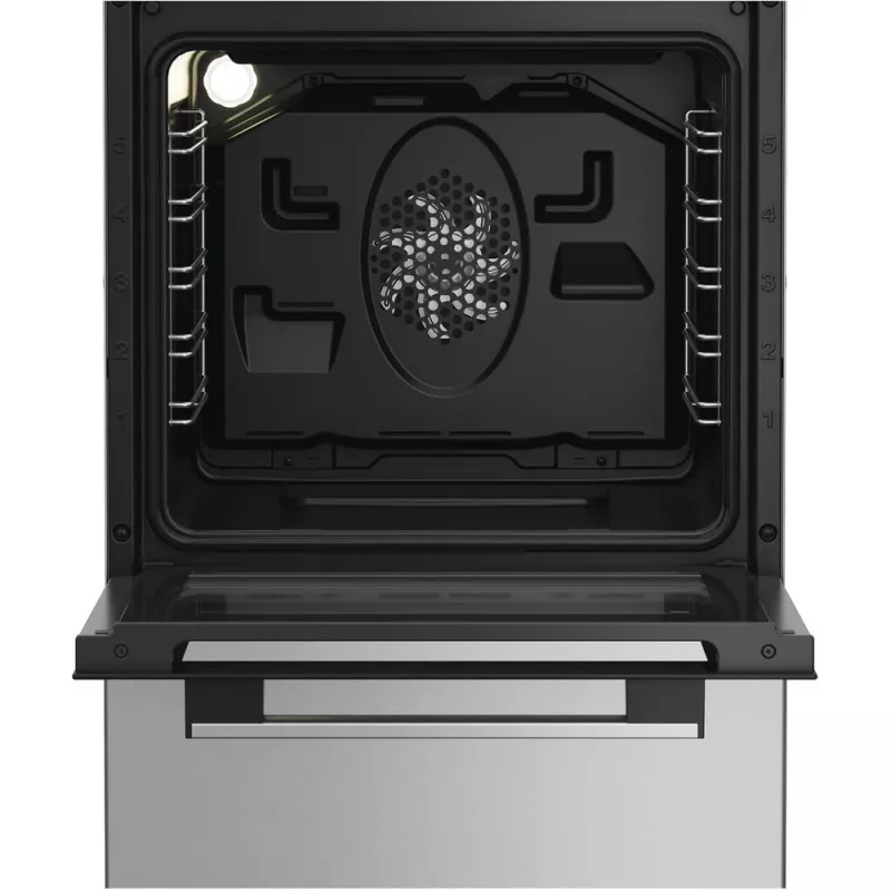 Whirlpool W5G8LMX brīvi stāvoša plīts Elektriska Gāzes Nerūsējošais tērauds