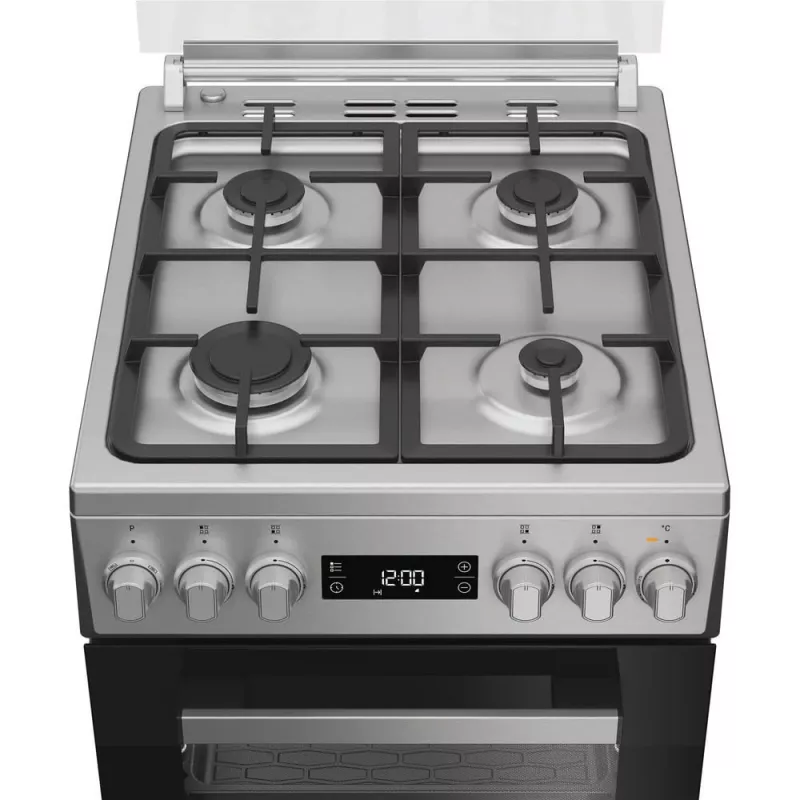 Whirlpool W5G8LMX brīvi stāvoša plīts Elektriska Gāzes Nerūsējošais tērauds