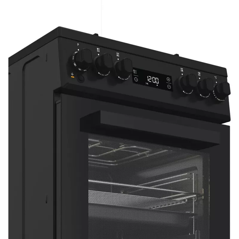 Whirlpool W5G8LMSWTB Brīvstāvoša plīts Elektriskā Gāze Melna