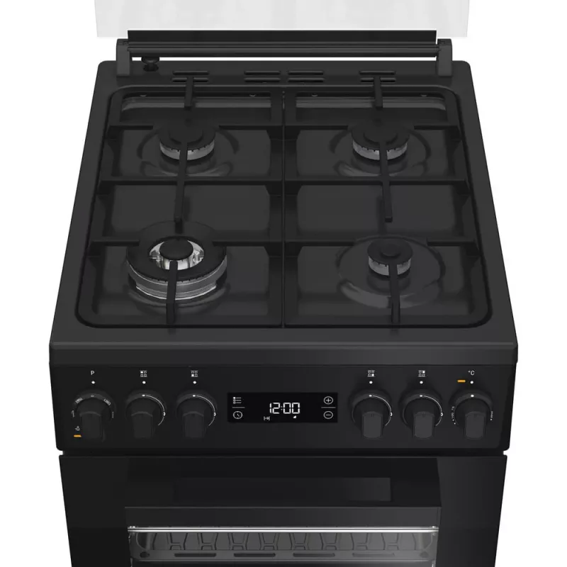 Whirlpool W5G8LMSWTB Brīvstāvoša plīts Elektriskā Gāze Melna