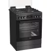 Whirlpool 859991716090 plīts Brīvi stāvoša plīts Elektriskā Gāze Melna