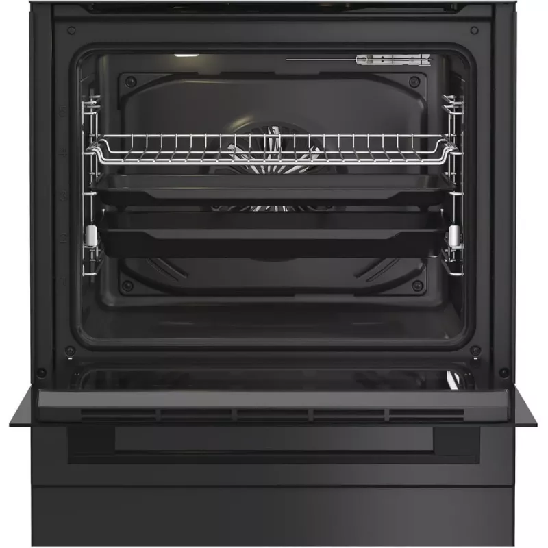 Whirlpool 859991716090 plīts Brīvi stāvoša plīts Elektriskā Gāze Melna