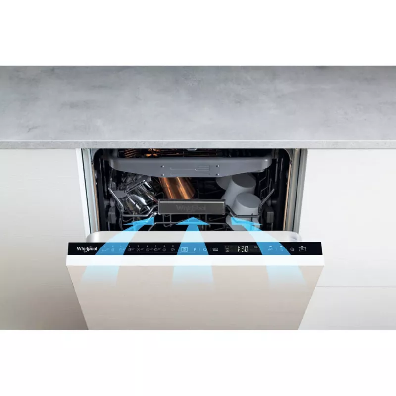 Whirlpool WSIP 4O33 PFE pilnībā iebūvēta trauku mazgājamā mašīna 10 galda klājumiem