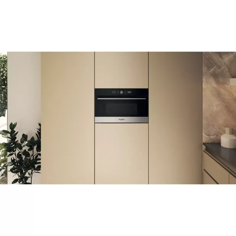 Whirlpool WMD54MX Melns, Stainless steel Grill microwave Built-in 31 L 1000 W