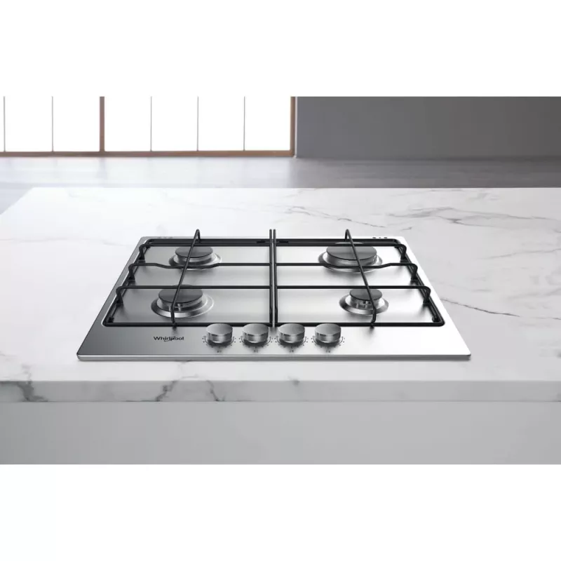 Whirlpool TGML 650 IX nerūsējošais tērauds Iebūvējama 58 cm Gāzes 4 zonas