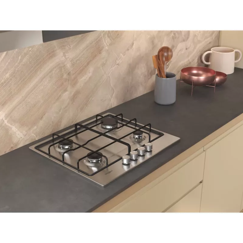 Whirlpool TGML 650 IX nerūsējošais tērauds Iebūvējama 58 cm Gāzes 4 zonas