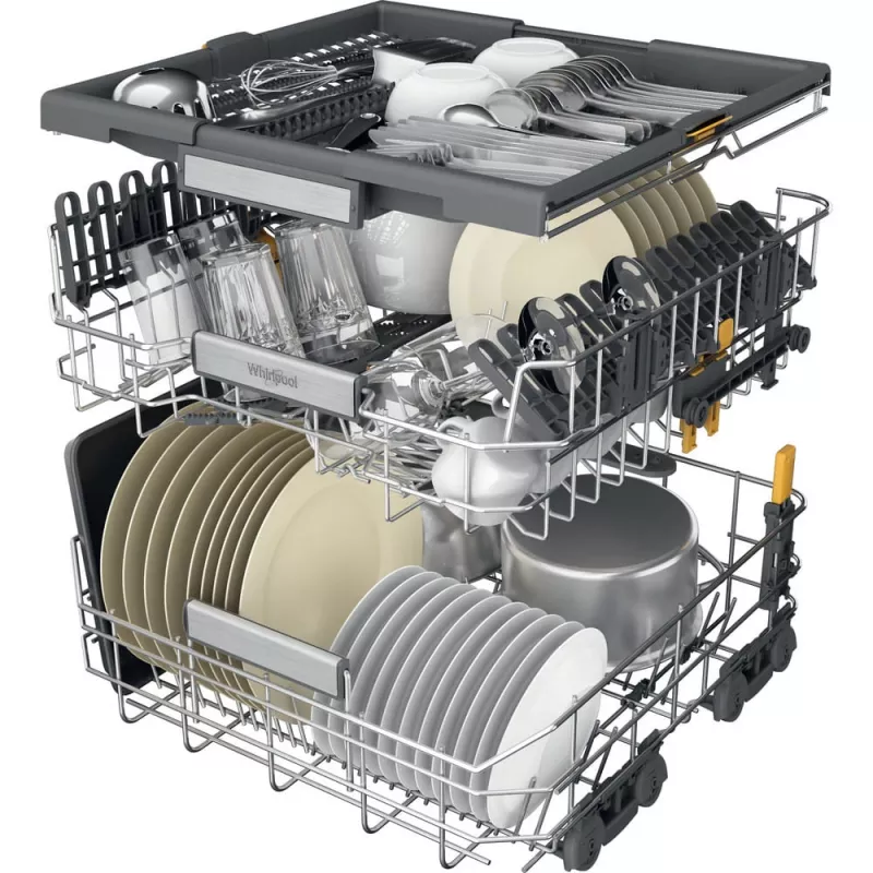 Whirlpool W7I HP42 L pilnībā integrējama 15 galda piederumu komplektiem