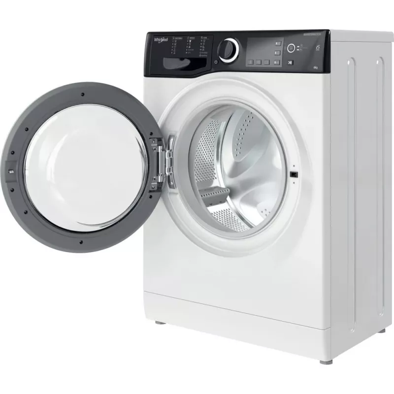 Whirlpool WRBSB 6249 S EU veļas mašīna ar priekšējo ielādi 6 kg 1151 apgr./min Melna, Balta